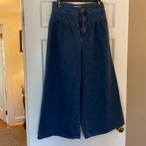 We the free wide leg jean coulottes